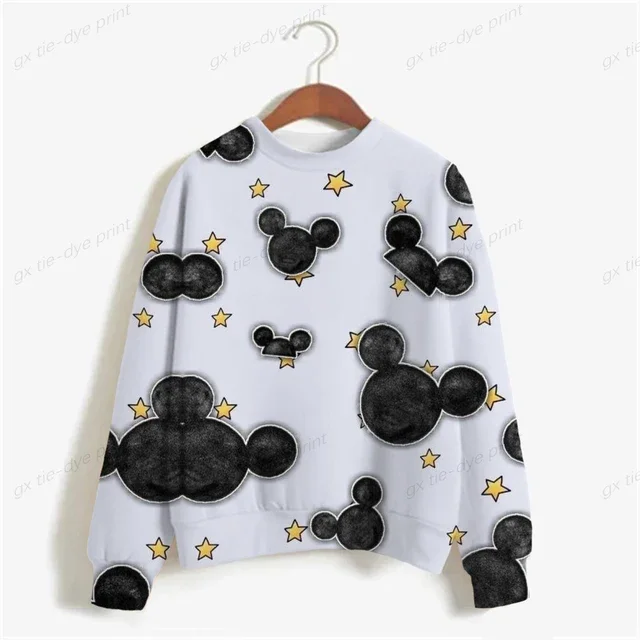 thumbnail image 1 of Sudadera con capucha para mujer de otoño 2024 con estampado de Minnie Mouse de Disney, sudadera holgada de dibujos animados para mujer, sudadera Harajuku para mujer, top coreano para mujer, 1 of 5