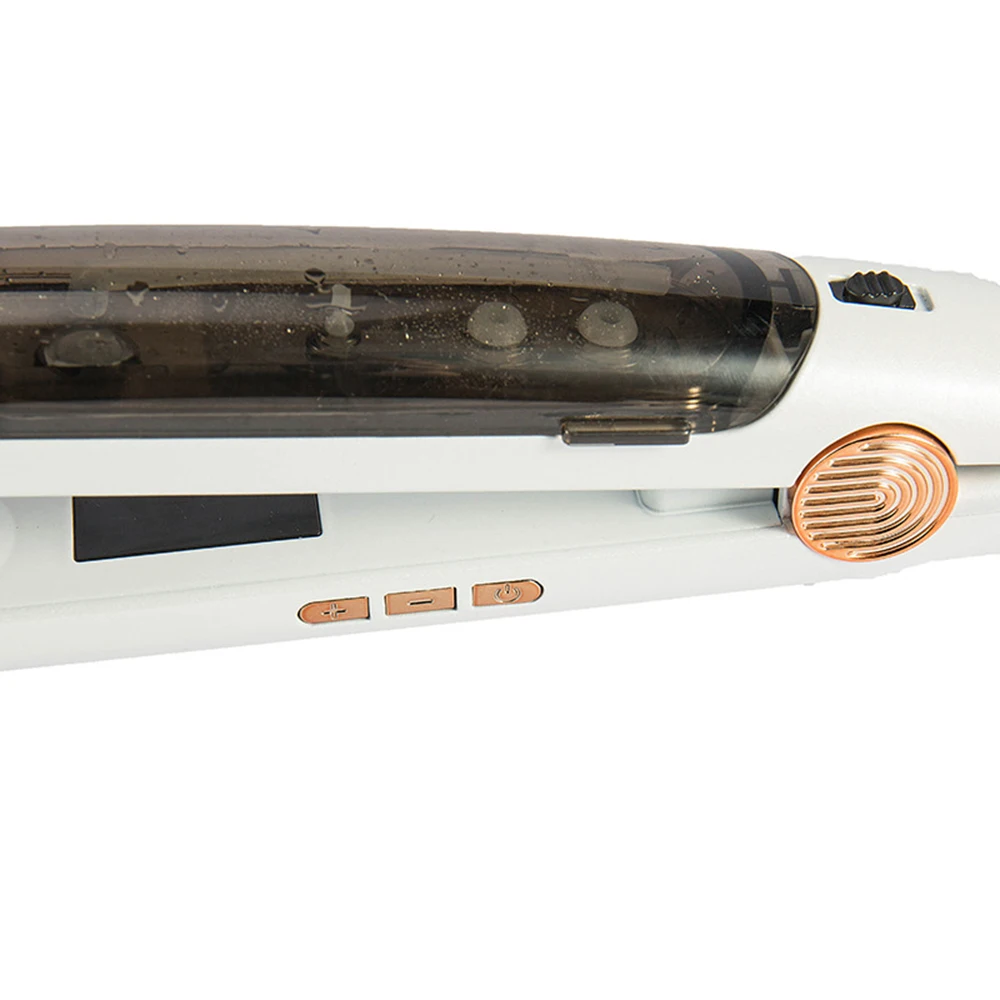 Profissional Alisador de Cabelo a Vapor Infravermelho, Placa Larga, Cerâmica Turmalina Flat Iron, Styling Ferramentas para Salão