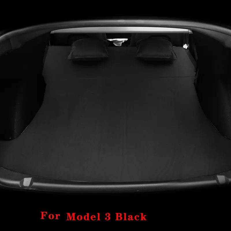 Inflatable air bed car sleeping mattress inflatable camping mattress camping mattress For Tesla Model 3 Model Y 2017- Inflatable Air Mattress Outdoor Camping Inflatable Special Suede Fabric Car Travel Bed