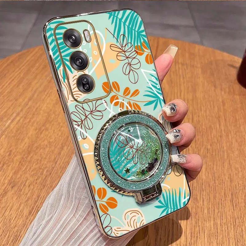 Reno Leaf Plating Phone Case - Sleek and Durable Cover