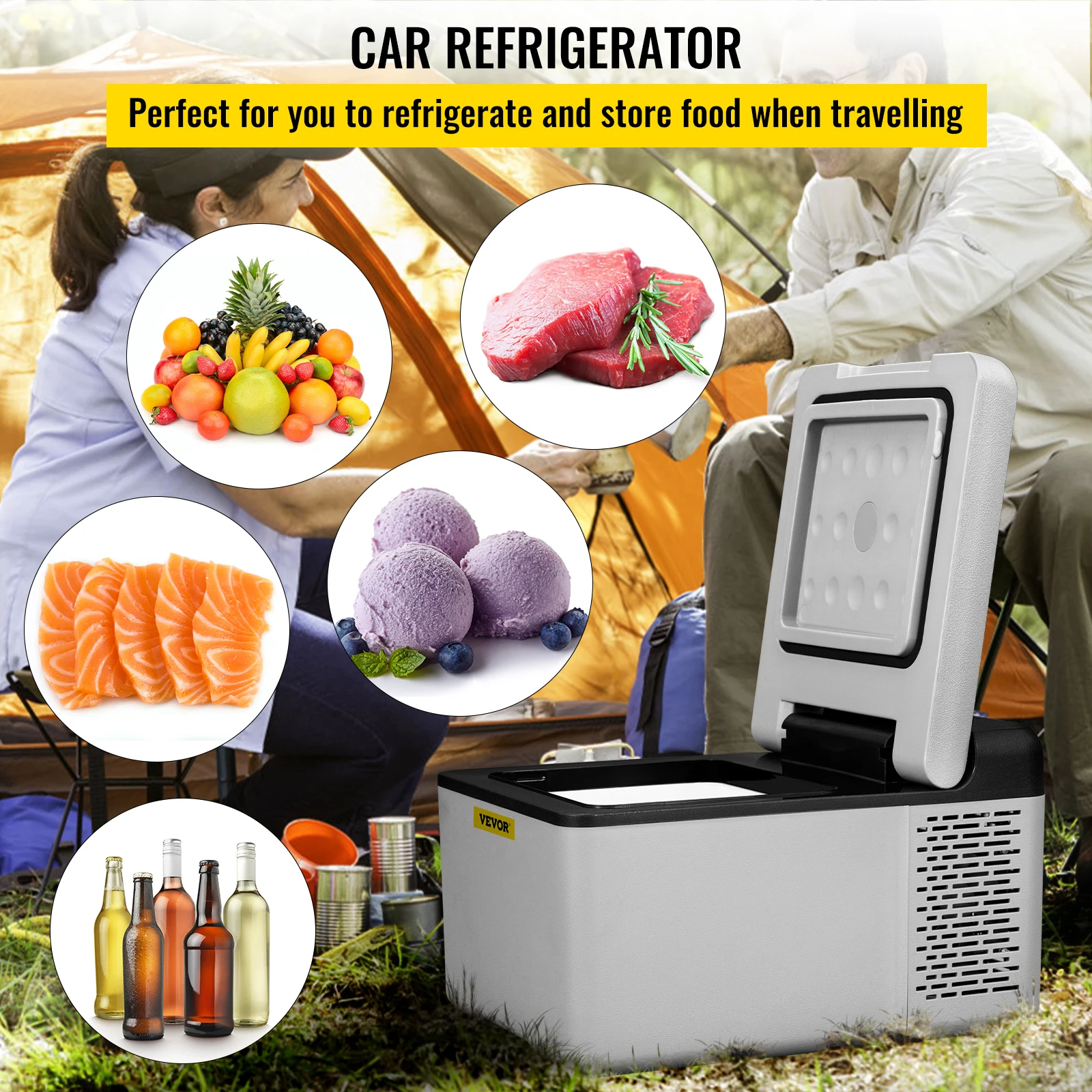 40L Portable 12V/24V Electric Freezer Small Boat Fridge for Car - China  Boat Fridge, Car Refrigerator