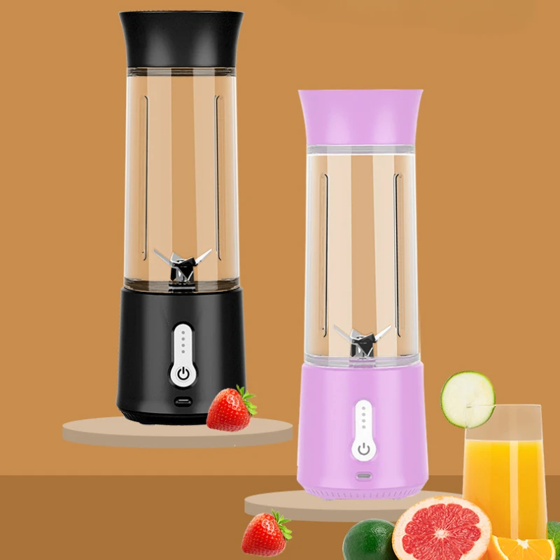 

Mini Electric Juicer Portable 6 Blade Blender Fruit Milkshake USB Rechargeable Handheld Mixers Vegetable Fruit Smoothie Squeezer
