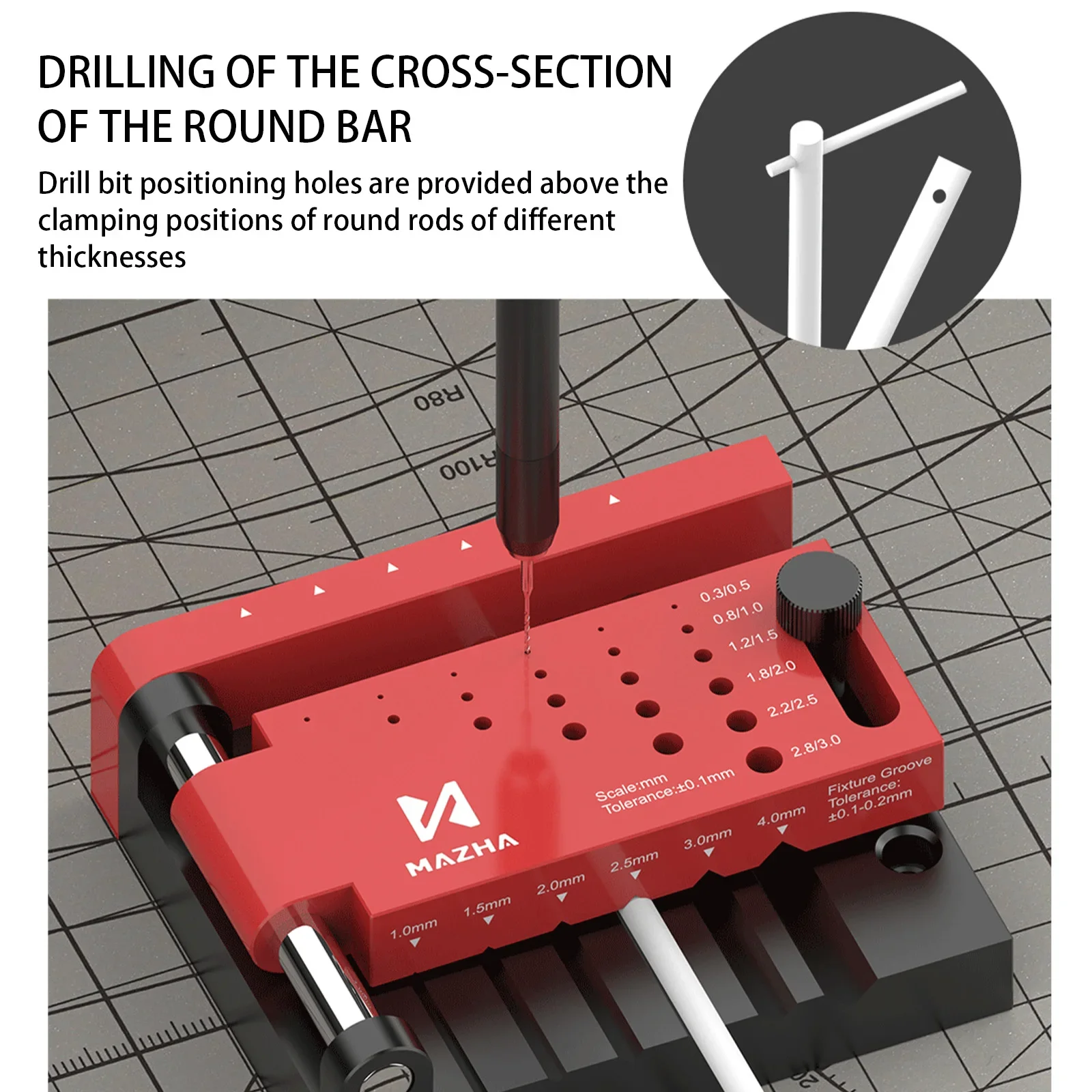 Plastic Borehole Positioner Locator Tool For Diy Model Making