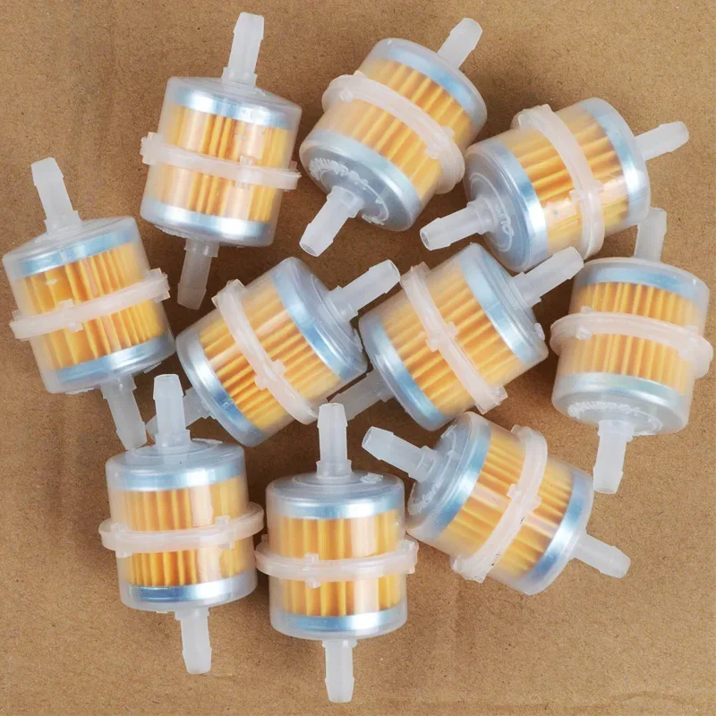 Universal Inline Gas/Fuel Filter 6MM-8MM 1/4" For Lawn Mower Small Engine Auto Accessories Motorcycle Accessories Oil 1-6pcs motorcycle fuel filter