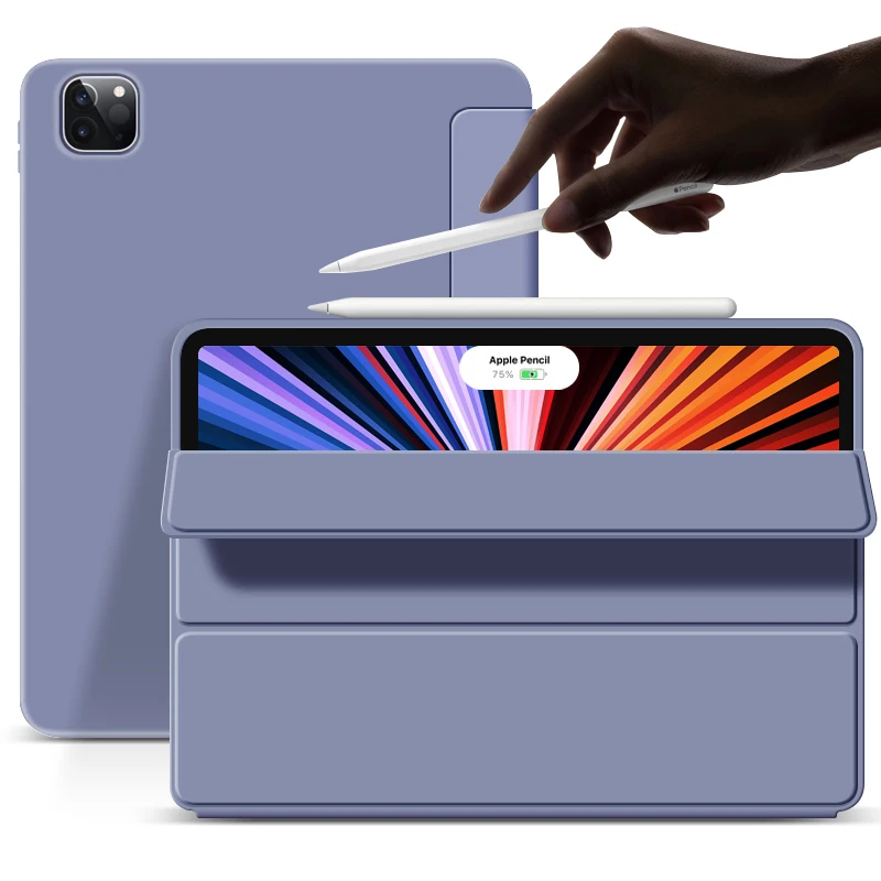 Smart Slim Dobrado Flip Stand Case para Ipad Soft Tpu Tampa Traseira Capas Magnéticas para Ipad Pro 11 Air 10.9 10 2023 2023 2023