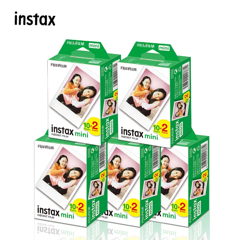 10-100 Sheets Fujifilm Instax Mini 11 Film White Edge Color Photo Paper For FUJI Instant 12 9 40 LINK 3 Photo Camera Film
