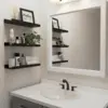 Aluminum Alloy Living Room Floating Shelves No Drilling Bedroom Decoration Wall Shelves Bathroom Storage Rack 1