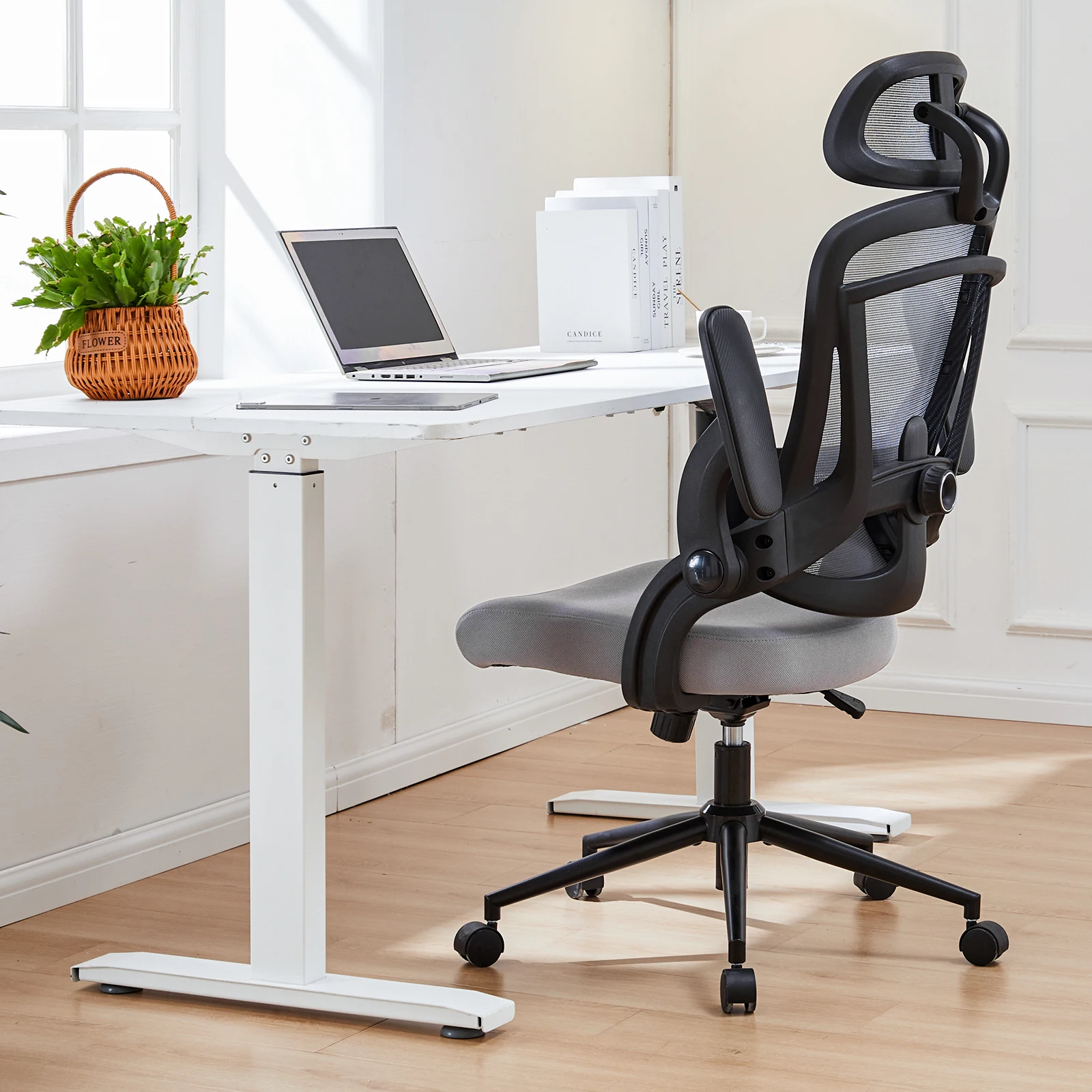JHK Ergonomic Mesh Adjustable Lumbar Support Office Chair 120°Tilt High Back Comfortable Computer Chair with Soft Flip Up Arms 2 JHK Ergonomic Mesh Adjustable Lumbar Support Office Chair 120°Tilt High Back Comfortable Computer Chair with Soft Flip Up Arms 2