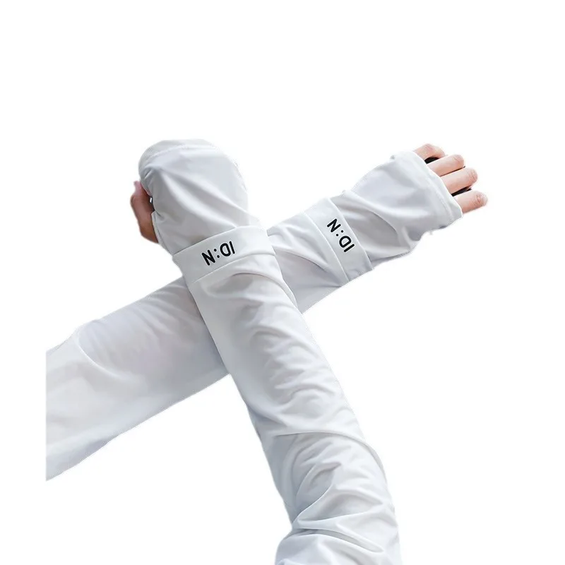 Unisex Summer UV Protection Elastic Oversleeves with Thumb Holes