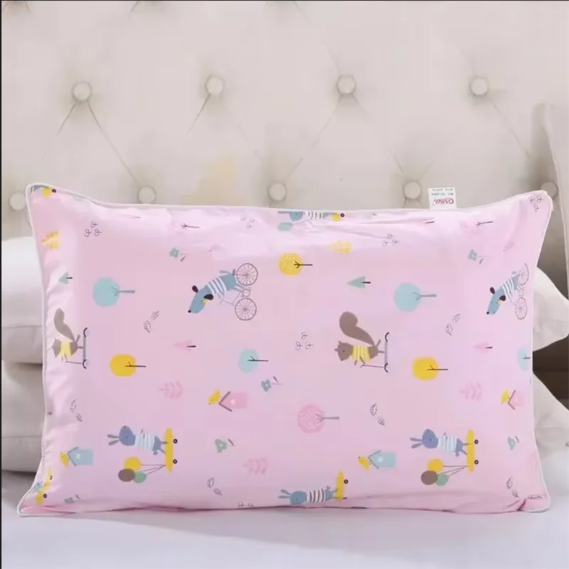 Cotton Children's Pillowcase Size Single Piece Cartoon Pattern Four Season Not including Pillow