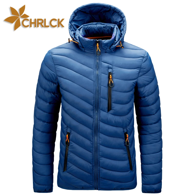 Otoño Invierno Hombre Chaqueta larga Parkas Hombres Cálido abrigo informal  Parka Medio-largo Engrosamiento impermeable Sombrero Chaqueta Parka Hombres