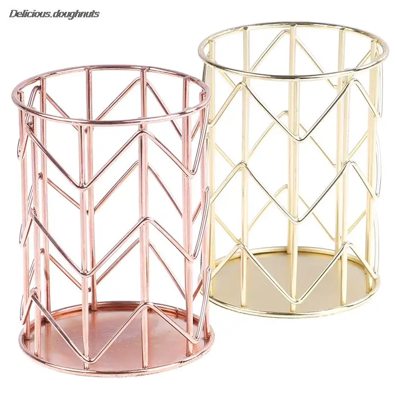 

1PC Hollow Pen Pencil Pot Holder Makeup Brushes Storage Desk Container Organizer