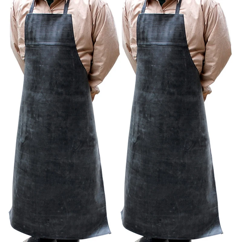 2x-heavy-duty-waterproof-rubber-vinyl-apron-industrial-pvc-aprons-adjustable-rubber-butcher-apron-for-men