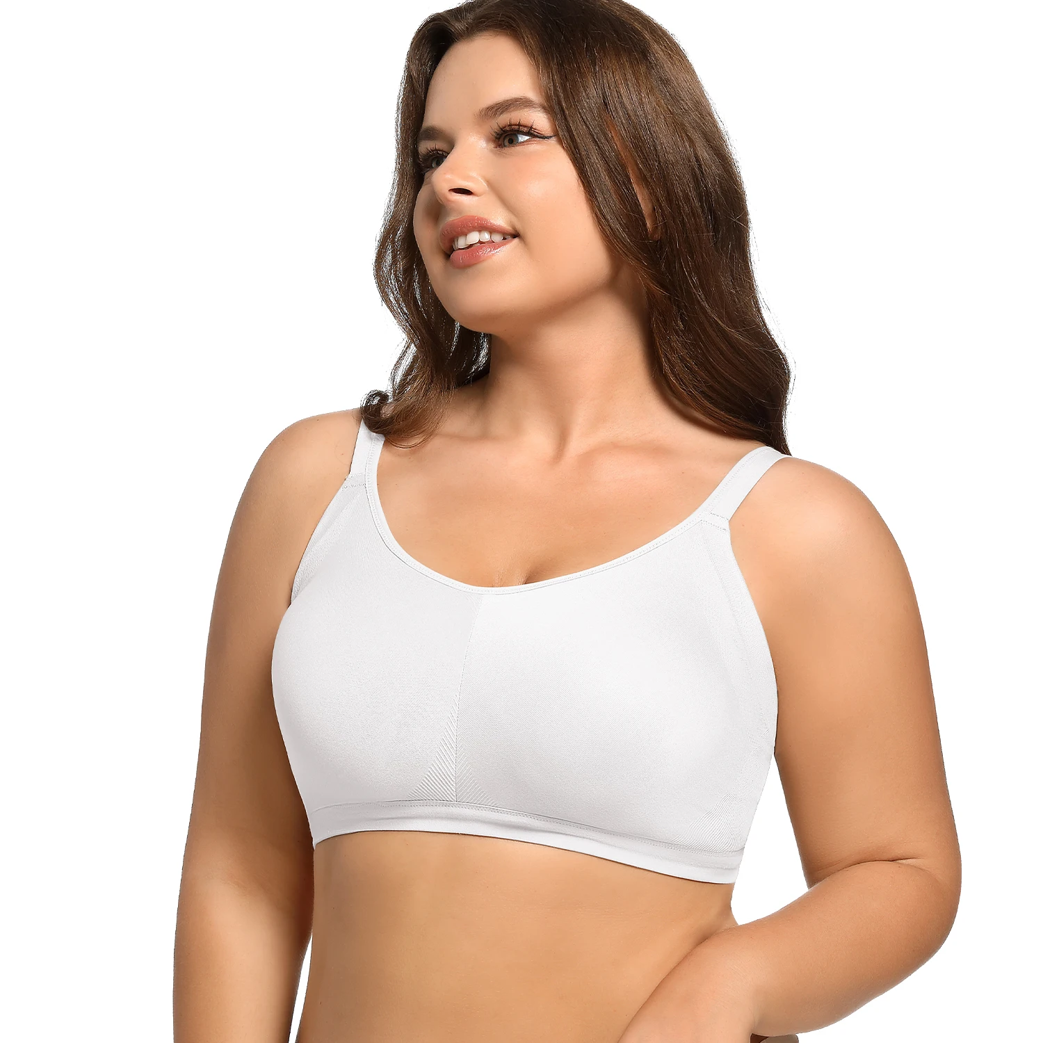 Seamless Bra Women Comfort Wireless Full-Coverage Bras Female Push Up Sexy Lingerie Underwear Wide Shoulder Straps Intimates
