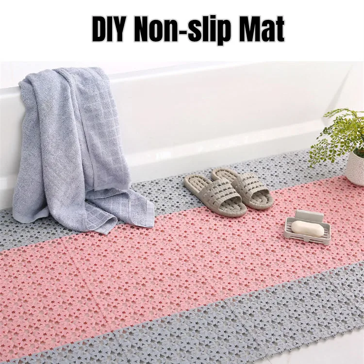 Bathroom Anti-skid Mat Spliced Floor Mat Household Bathroom Shower Room  Bathroom Floor Mat Waterproof Mat - Bath Mats - AliExpress