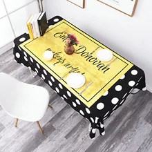 

Super-Softvelvet Tablecloths, Waterproof Table Covers Round White Black Yellow Dining Table Coffee Table Deco