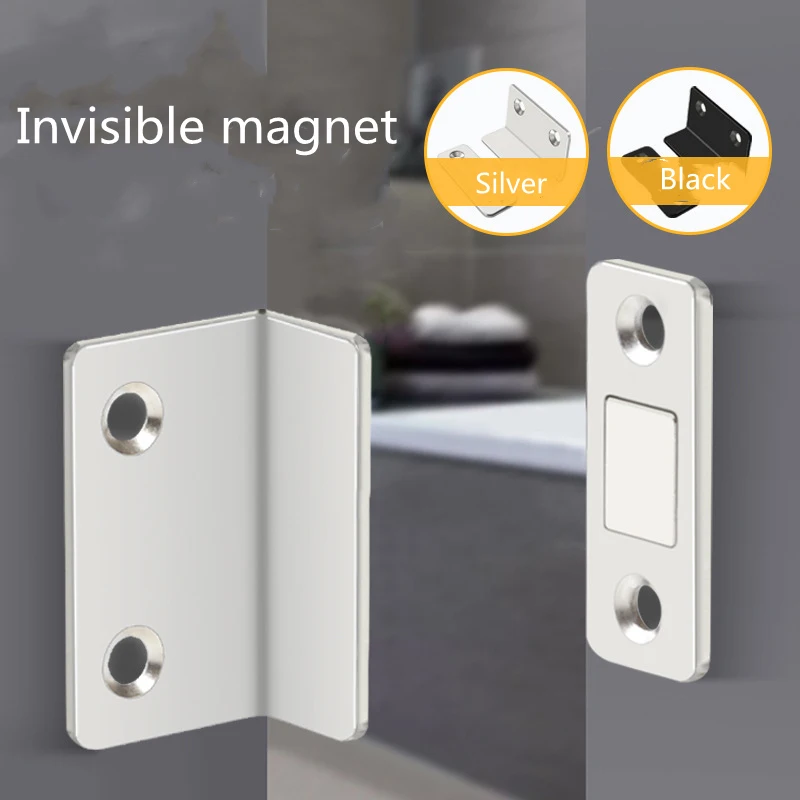 Tope de puerta de armario ultrafino magnético, adhesivo para imanes de  cajón, armario de cocina, Hardware de cierre cerrado - AliExpress