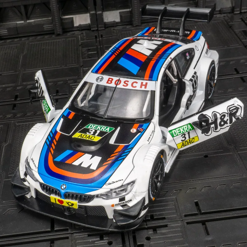 レーシングカー1:24 BMW-Z4 m6 gt3 m4 dtm cls,合金モデル