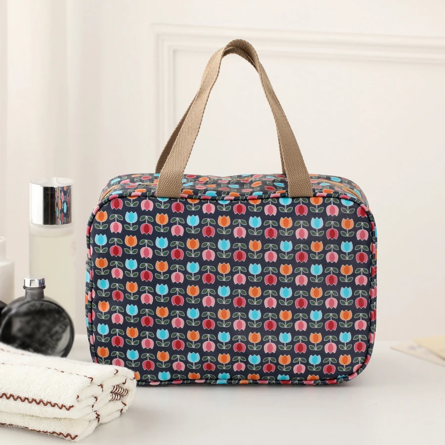 Tragbare Reisehandtasche mit großer Kapazität, Geschäftsreise, verdickte Tasche, Seiteneinlage, Badetasche, wasserdichte Aufbewahrungstasche für Toilettenartikel – Detail 9