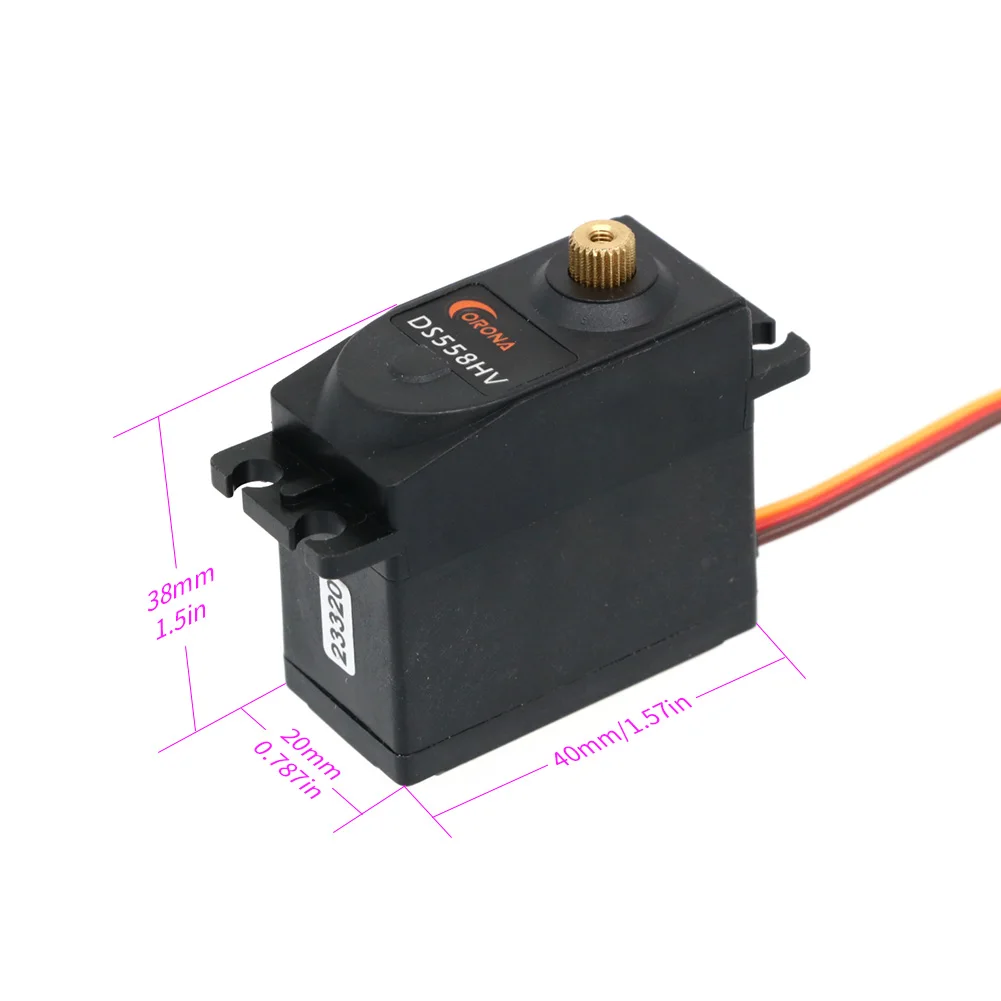 1/2/4pcs Corona DS558HV DS-558HV 6-7.4V 14kg Metal Gear Standard Digital Servo For RC Airplane Helicopter Car Robot Toys Parts