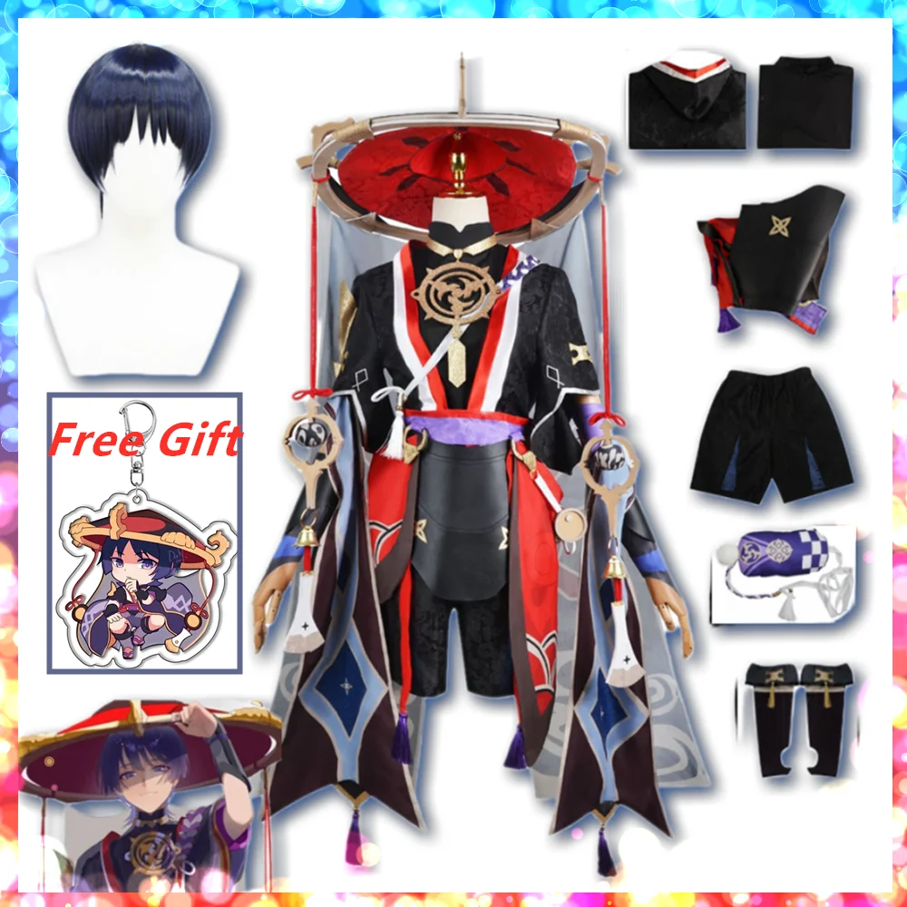 

Scaramouche Kunikuzushi Balladeer Cosplay Anime Clothes Halloween Costumes For Men Deguisement Garcons Fantasias