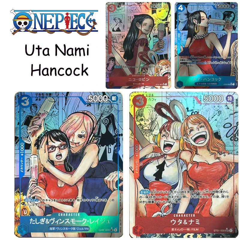 

One Piece cards DIY Uta Nami Vivi Boa Hancock Boys anime collectible cards Christmas birthday presents Color flash