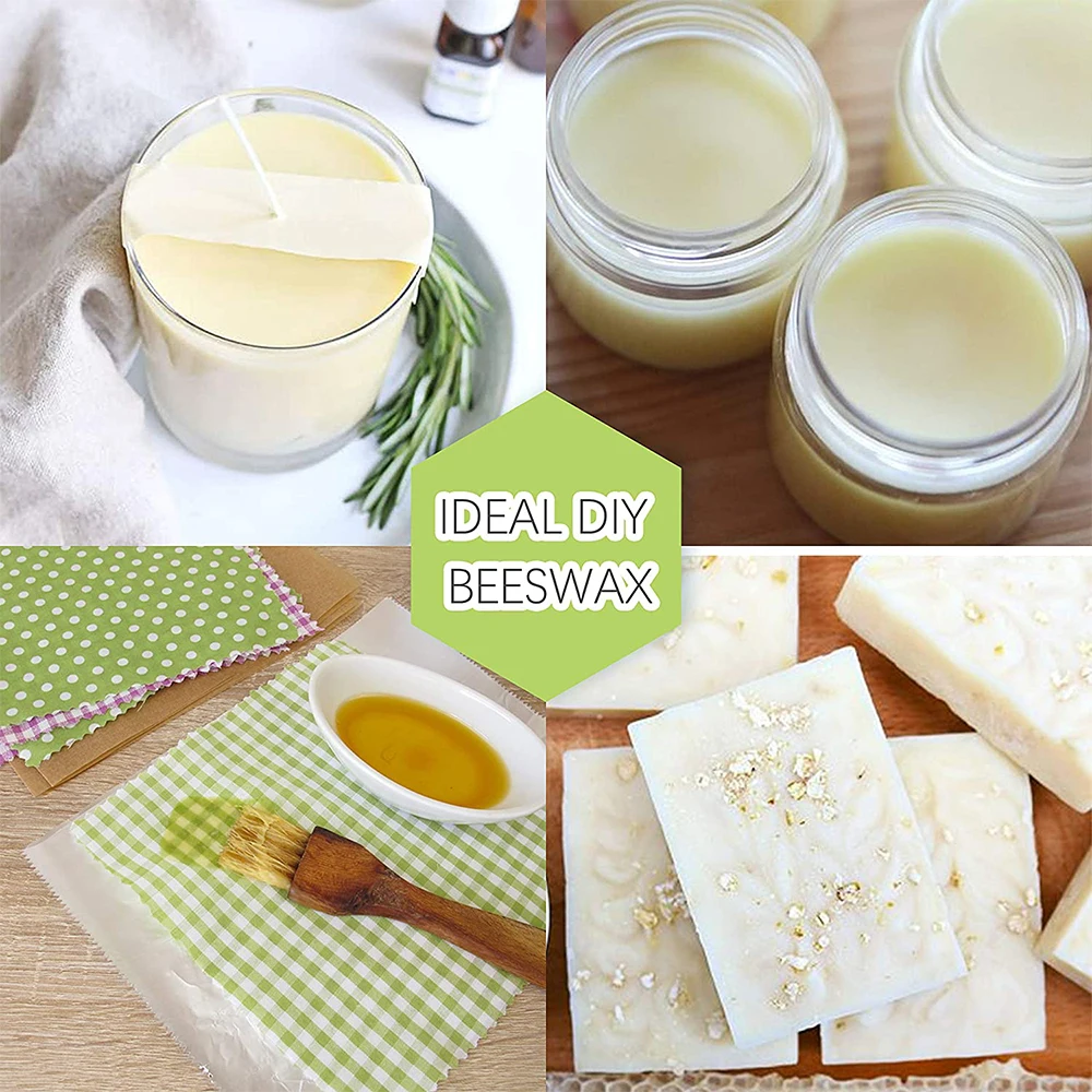 100g Organic White Beeswax Pellets Pure Bees Wax No Add Easy Melt Beewax  Pastilles for DIY Candles Skin Care Lip Balm Soap - AliExpress