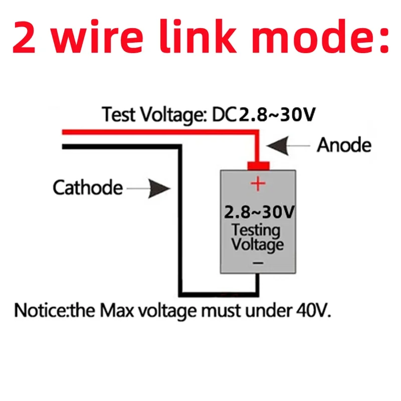 0.28 인치 DC LED 디지털 전압계, 0-100V 전압계, 자동 자동차 모바일 전원 전압 테스터 감지기, 12V 적색 녹색 청색 황색