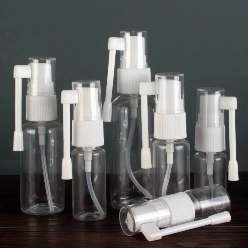 5PCS 10-80ml Clear Roatation Empty Bottle Reflillable Elephant Nose Water Sprayer