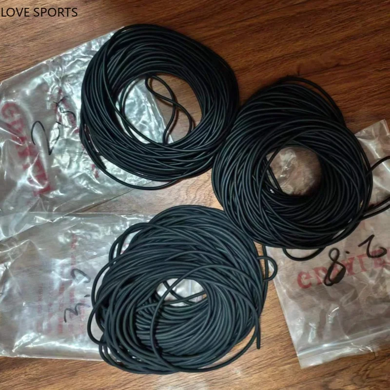 Pure Black Elastic Bands Strapping Fishing Line 20M Whole Solid Rubber ...