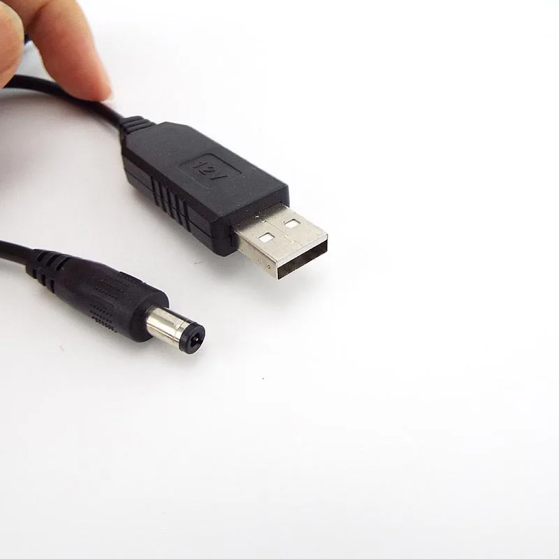 Universal USB to DC Power Boost Adapter Cable with Step-Up Voltage Converter 5.5mm/3.5mm Plug