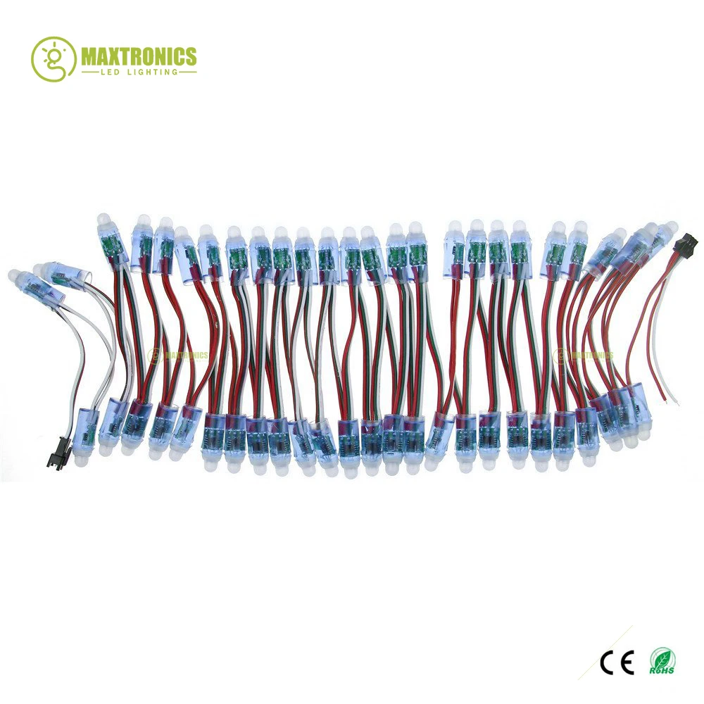 LED Pixel Light 5000pcs 12mm WS2811 2811 IC Full Color Pixel LED Module Light DC 5V input IP68 waterproof RGB color Digital