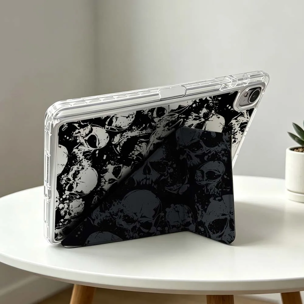 Black Skull Pattern Soft Tablet Case