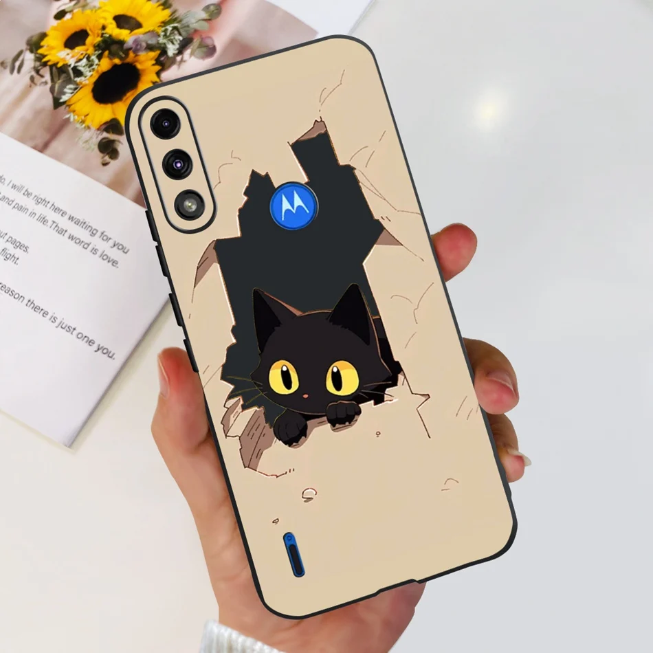 Cute Panda Cartoon Soft TPU Black Silicone Phone Case