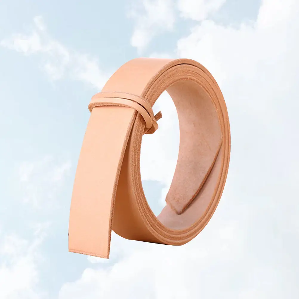 미완성 소가죽 솔리드 컬러 캐주얼 허리 벨트 100-120Cm 1.8cm 폭 DIY 허리띠 청바지 바지 여성 레저 레이디