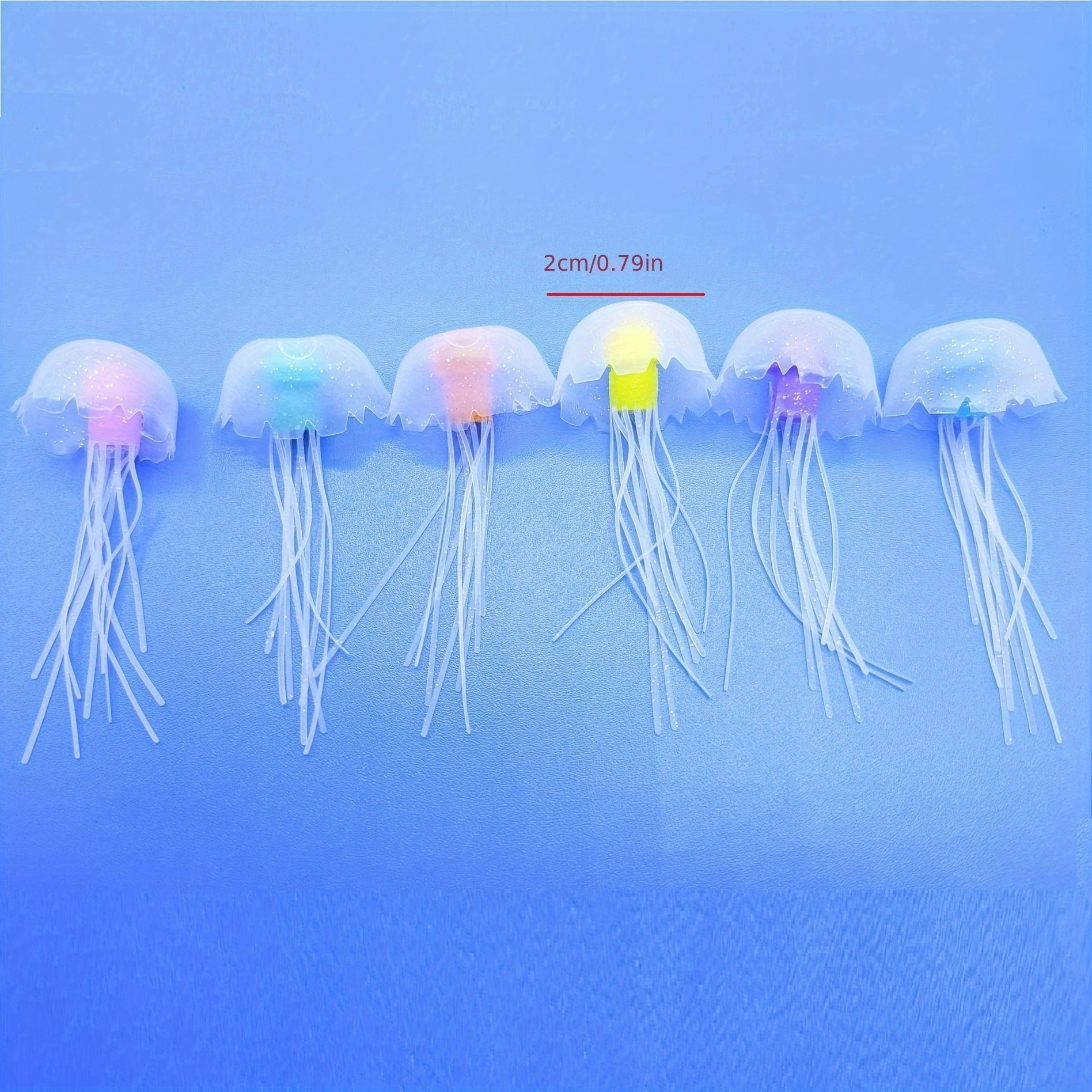 3pcs/set Artificial Jellyfishes Aquarium Fish Tank Accessories Simulation Fluorescent Jellyfish Tank Aquarium Landscaping