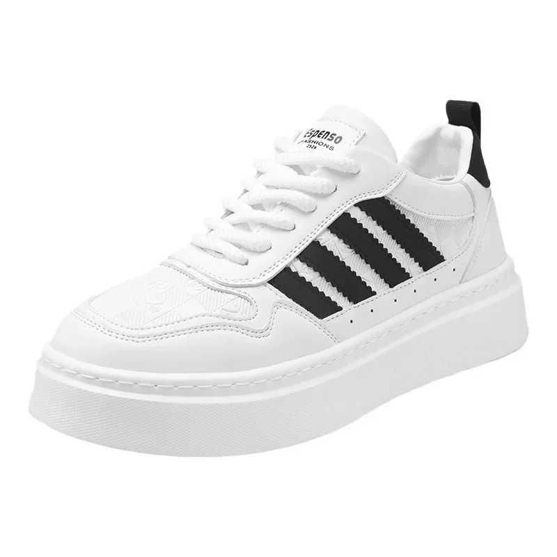 Moderno e informal: zapatos blancos para hombre al por mayor: perfectos para la moda de otoño-2025 5