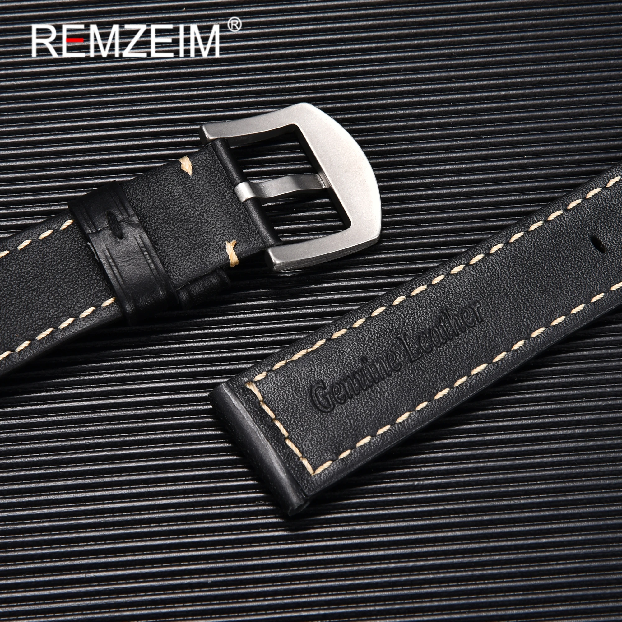 Premium Genuine Leather Vintage Watchband - Oil Waxed Blue, Brown, Black Straps