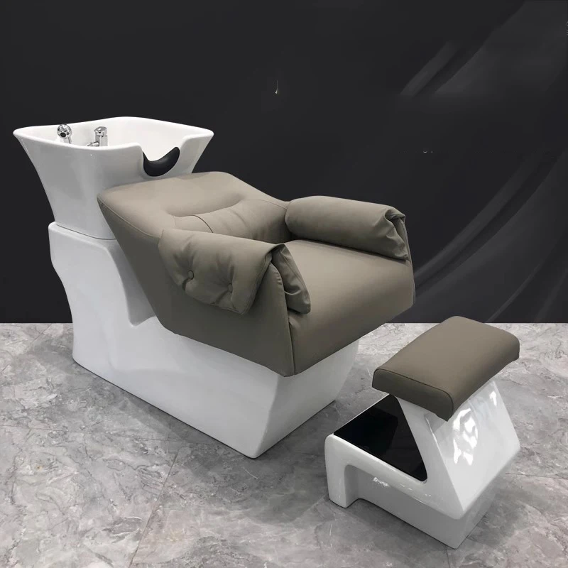 Head Spa Hair Washing Bed Stylist Water Circulation Comfort Luxury Shampoo Chair Salon Lettino Massaggio Salon Equipment MQ50SC