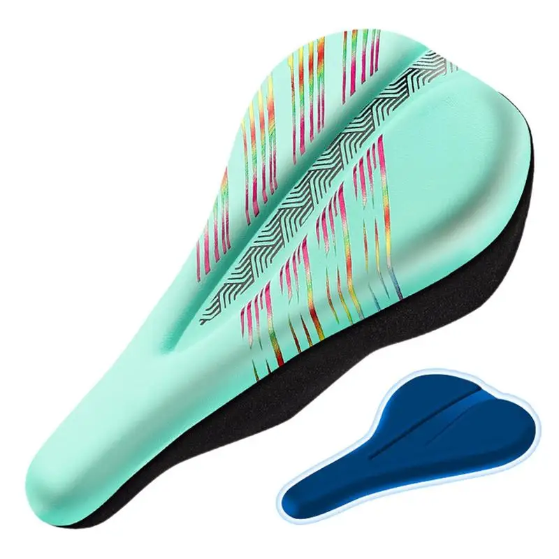 

Чехол на седло горного велосипеда, толстая дышащая мягкая ажурная подушка из искусственной кожи, гелевые Аксессуары для велосипеда