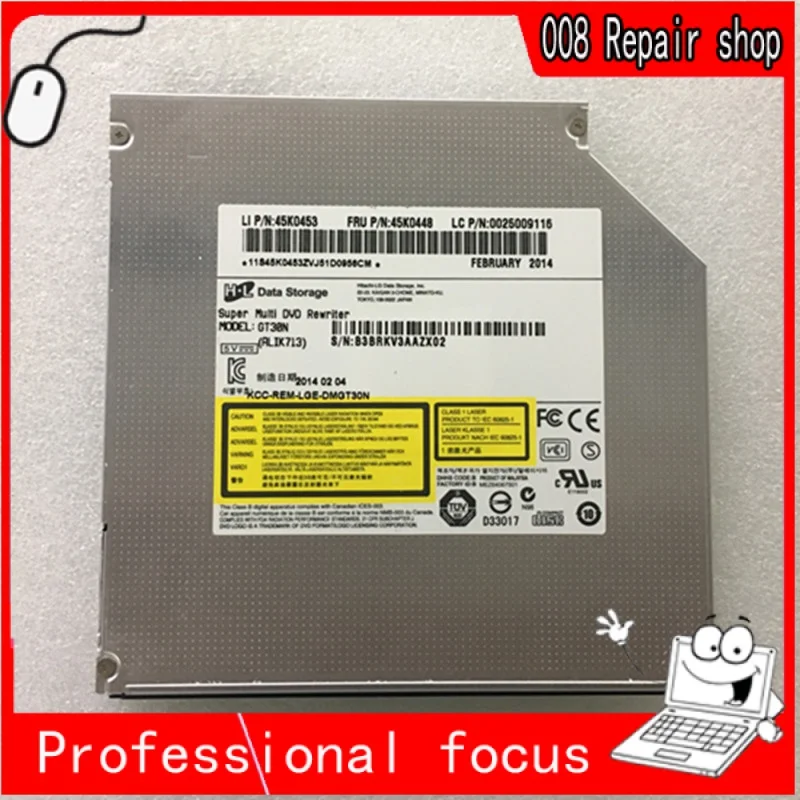

Оригинальный Новый внутренний двухслойный 8X DVD -RW горелка DVDRAM GT80N GT50N GT30N Super Multi 12,7 мм OS TA-Tray-загрузка привода