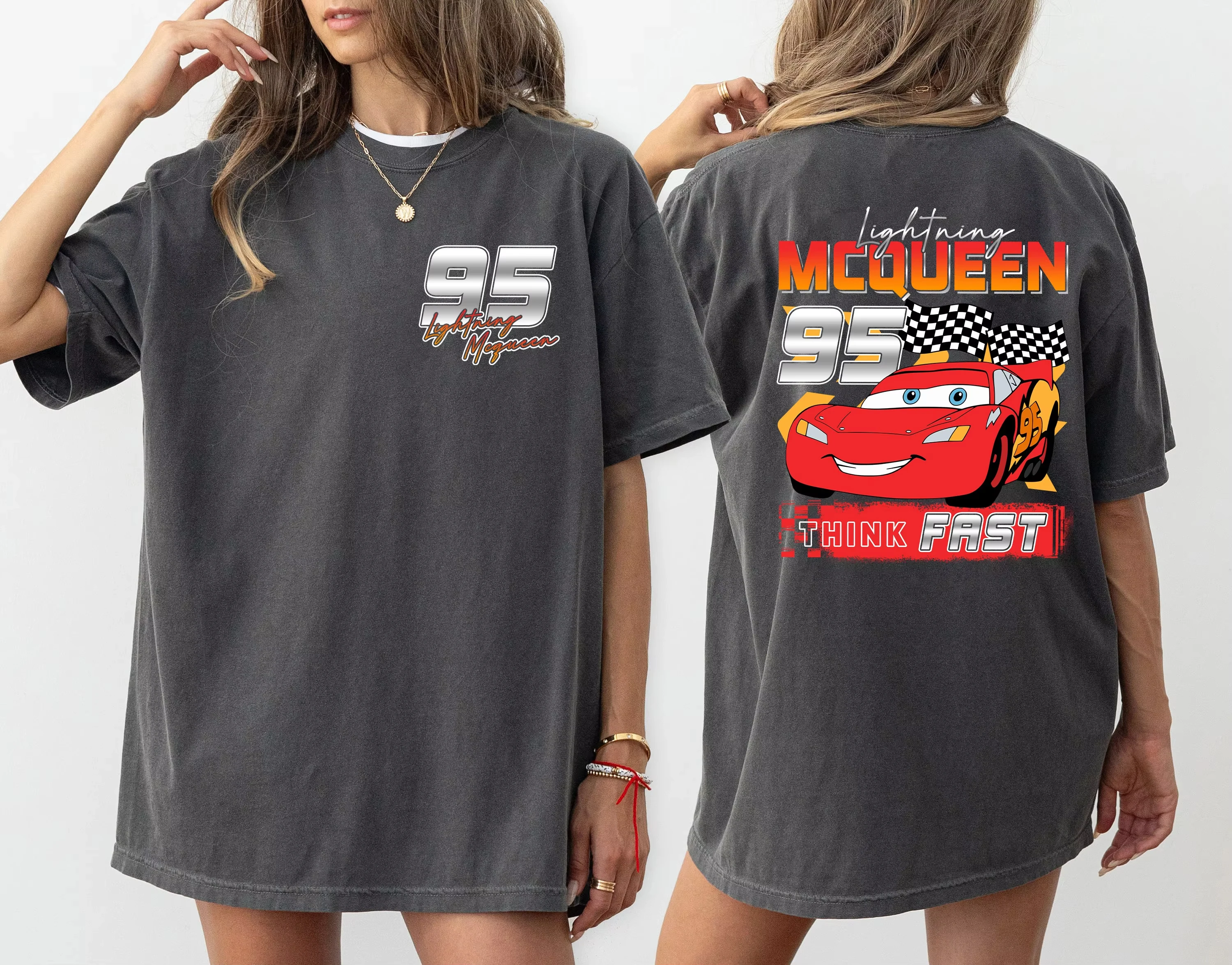 Men Cotton Tshirt Racing Motorcycle Enthusiast Lightning Mcqueen 95 Print Kid T-Shirt Women Sports Shirt Men Clothing Tshirt