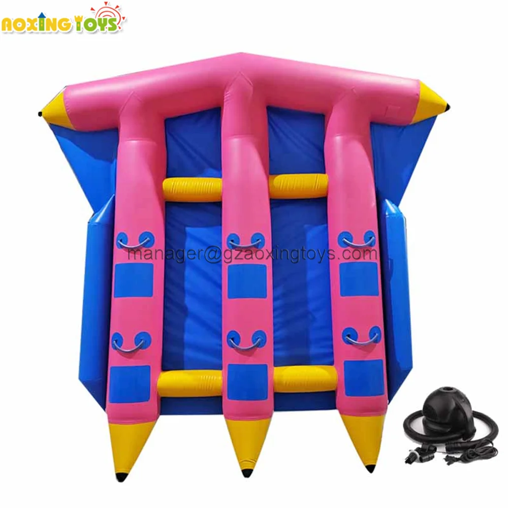 

Giant Outdoor PVC 0.9mm Inflatable Flying Fish Water Sports Games Toys Banana Boat For Adult