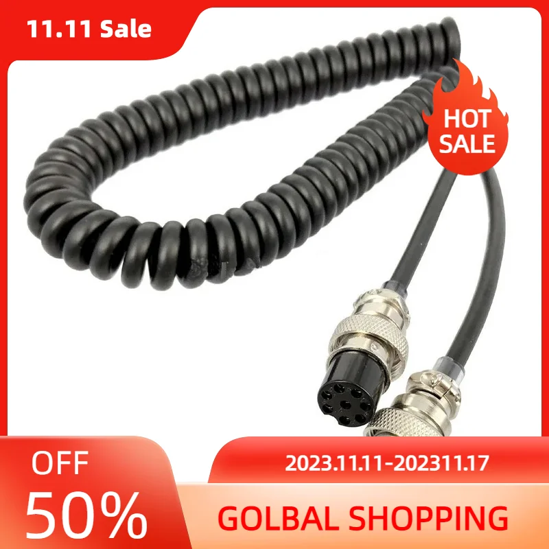 Two Way Radio 8 Pin Mic Microphone Extension Cable For KENWOOD/YAESU/ICOM CB HAM Female to Female Walkie Talkie Accessories