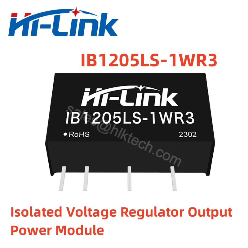 

Hilink 2pcs/Lot 12V to 5V/12V 1W DC/DC IB1205LS-1WR3 IB1212LS-1WR3 Isolated Voltage Regulator Output Power Supply Module