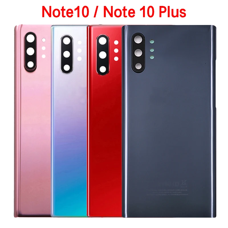 

Горячая Распродажа для Samsung Galaxy Note10 N970F Note 10 Plus N975F задняя крышка батарейного отсека Корпус с заменой объектива камеры