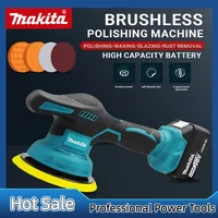 Polisseuse sans fil Makita, 8 vitesses, affichage numérique, polisseuse électrique, machine à polir et cirer les voitures, pour batterie 18V 5
