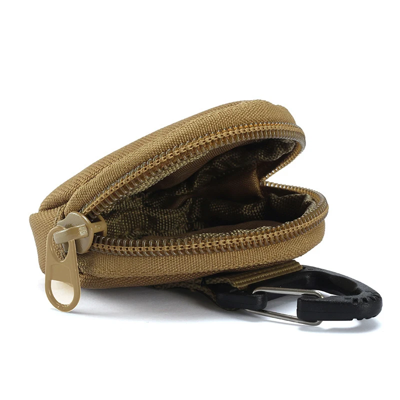 Outdoor Key Wallet Storage Bag with USB Cable for Men