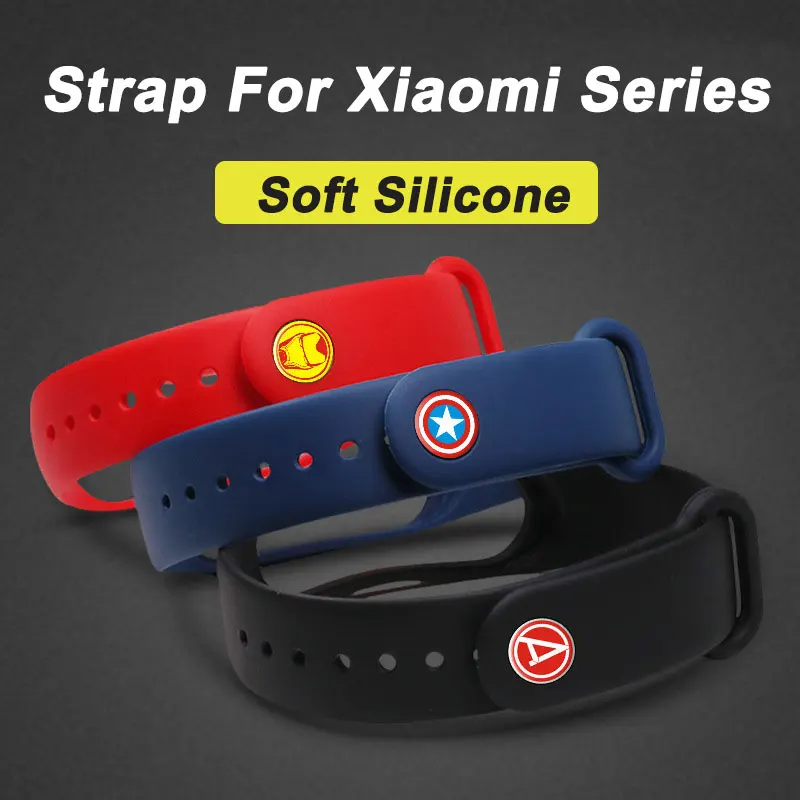 

Watch Band Strap For Xiaomi Band 7 Silicone Wristband Bracelet For Mi7 Mi6 Mi5 Mi4 Smart Watches Mi3 Wrist Band Correa Accessory