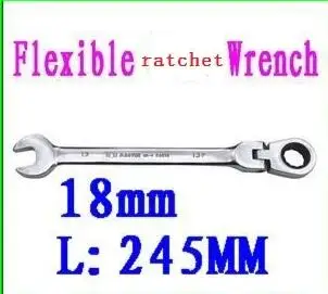 

BESTIR taiwan CRV steel 18mm 72teeth combination ratchet wrenches 180degree mechanical repair tool NO.53518 freeshipping